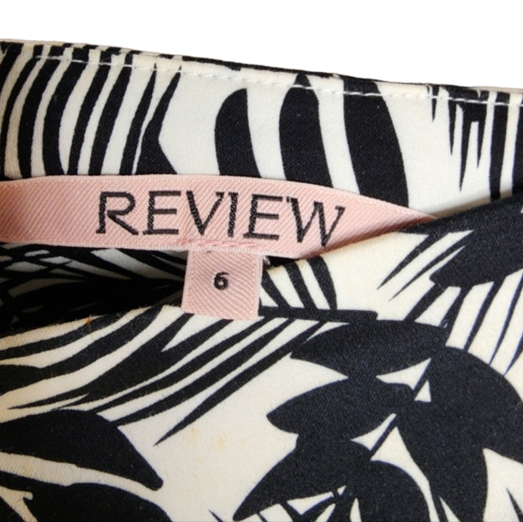 Review short Skirt Black White Floral Pencil size 6 - Picture 6 of 8